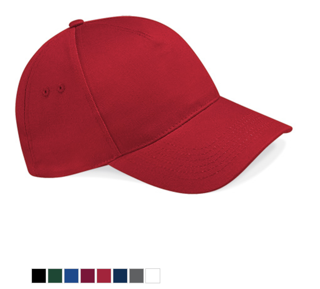 Self coloured baseball cap