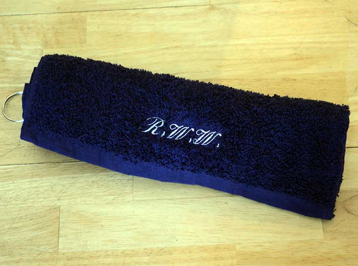 Personalised golf towel